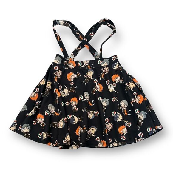 Hot Topic Haikyu Suspenders Skirt Size Medium - Picture 1 of 6